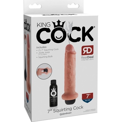 Pipedream King Cock 15 cm Systém výstreku Svetlý odtieň kože