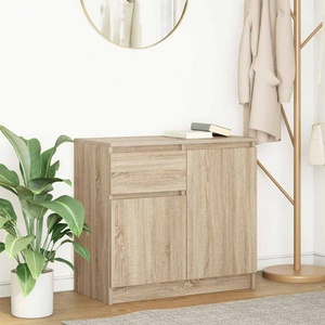 vidaXL Бюфет с чекмеджета, дъб сонома, 71x35x65 см, инженерно дърво (861600)