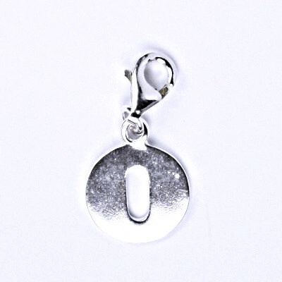 Čištín Stříbrný přívěšek písmenko O na karabince, P 904