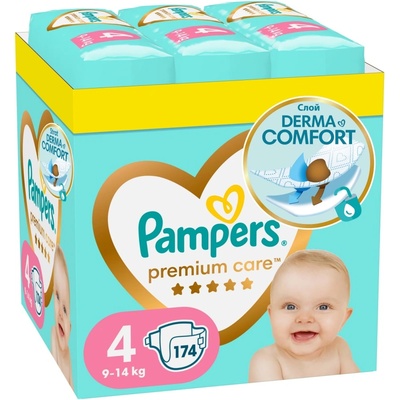 Pampers Бебешки пелени Pampers Premium Care - XXL, размер 4, 174 броя (1100017442)