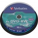 Verbatim DVD-RW 4,7GB 4x, spindle, 10ks (43552)