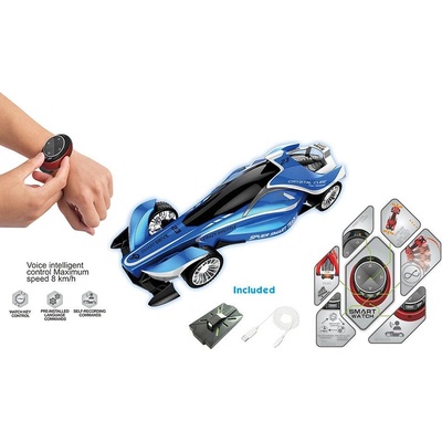 Ocie Кола с часовник r/c и гласови команди rocket e car Синя (1006427f)