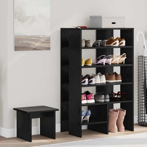 vidaXL Шкаф за обувки 2 бр. 62 x 35 x 100 см Инженерна дървесина (8000381)