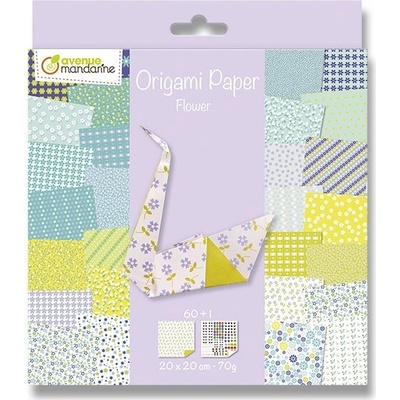 Clairefontaine Sada papírů Origami Kytky 60 listů