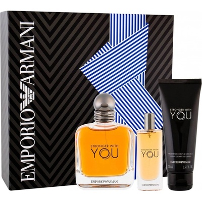 Giorgio Armani Emporio Armani Stronger With You EDT 100 ml + sprchový gél 75 ml + EDT 15 ml darčeková sada