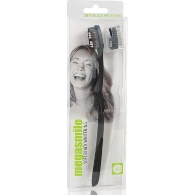 Megasmile Black Whitening s aktívnym uhlím pre citlivé zuby soft