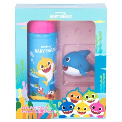 Pinkfong Baby Shark Bubble Bath pena do kúpeľa 250 ml + hračka do koupele darčeková sada