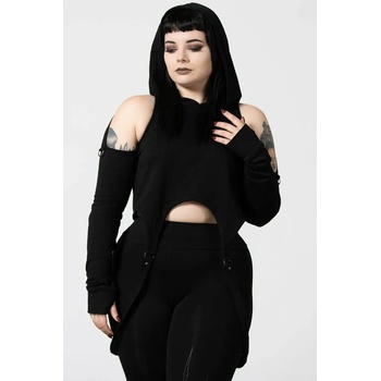 Image 1 of KILLSTAR дамски суичър KILLSTAR - No Hang Ups Cropped - Черен - KSRA004667