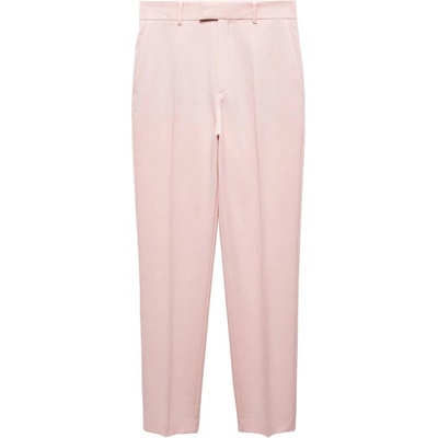 MANGO Панталон с ръб 'Boreal' розово, размер 46