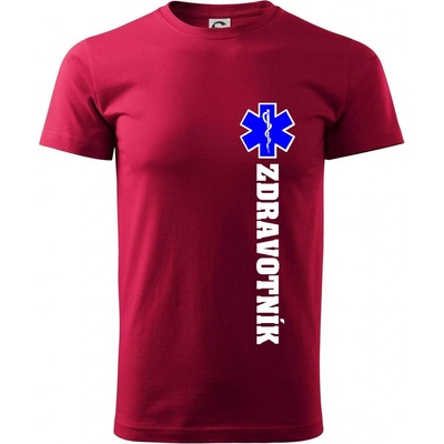 Hvězda života zdravotník klasické pánské triko marlboro červená