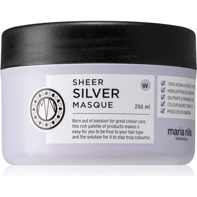 Maria Nila Sheer Silver Masque хидратираща и подхранваща маска за руса коса 250ml