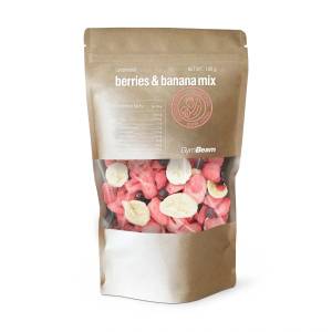 GymBeam Лиофилизиран микс от горски плодове и банан 100 g