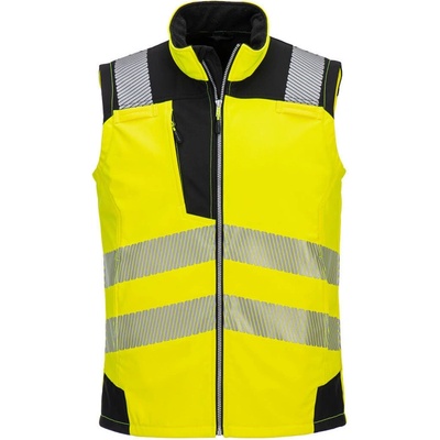 Portwest vesta PW325 Hi Vis softshelová reflexní žltá čierna