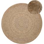 Hanse Home Бежов кръгъл килим за открито и закрито ø 200 cm Almendro - Hanse Home (103998-200)