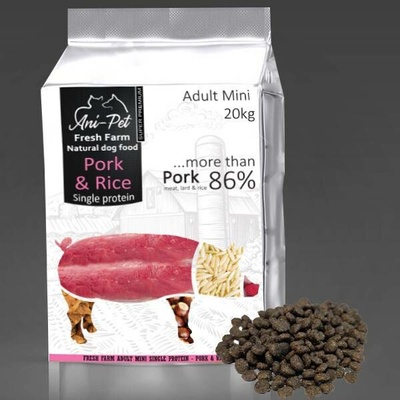 Fresh Farm Adult Mini Single Protein Pork & Rice 15 kg