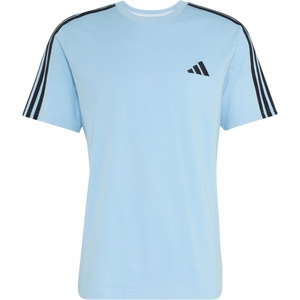 adidas Мъжка тениска adidas Essentials Single Jersey Left Chest Branded Tee T-shirt - Clear Sky / Black - размер XL (217-0476-0214)