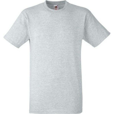 Fruit of the Loom tričko Heavy T šedá melír