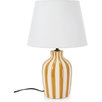 Bizzotto Настолна лампа Falyn Lines жълта H39cm (0828326)