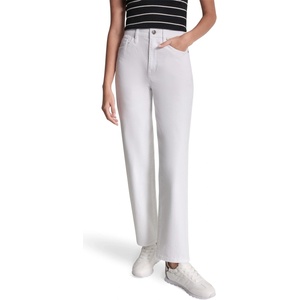 DKNY Дънки DKNY DKNY Jeans Hi Rise Classic Straight Denim Jeans - White