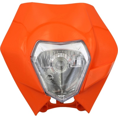 Universalné predné svetlo pre motorku style oranžová