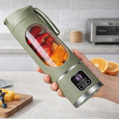 Prenosný mini smoothie blender 500 ml – zelený