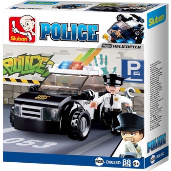 Sluban B0638D Policie Hlídkový vůz