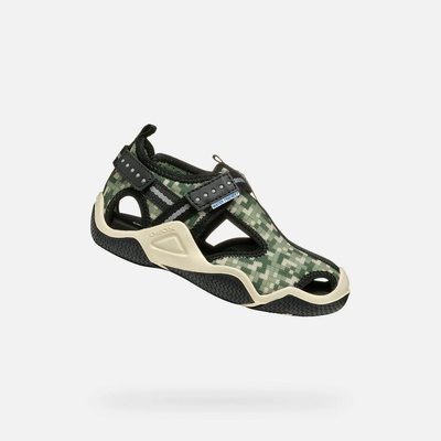 Geox Маслинени момчешки сандали Geox Wader Geox | Zelen | Момчешки | 34