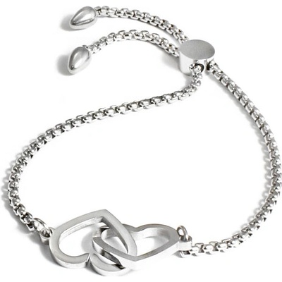BM Jewellery Dámský stahovací náramek srdce z chirurgické oceli S1076065