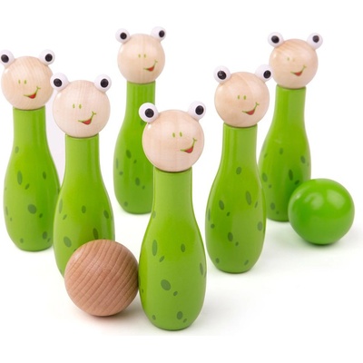 Bigjigs Toys Kuželky žabky