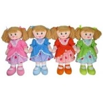 SUN-DAY Rag doll 50cm with voice 4 patterns 165732 mix price per 1 pc