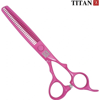 Titan Established 1918 Kadeřnické nůžky 6" růžové Professional, trimovací VG-10