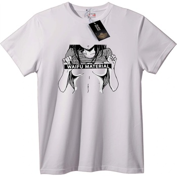 NOONEBRAND Тениска Waifu Материал Аниме - 3XL, Black