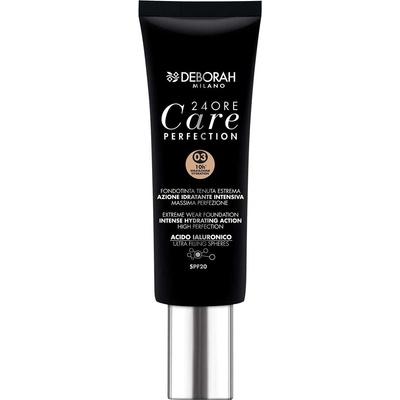 Deborah 24 Ore Care Perfection хидратиращ течен фон дьо тен 03 пясък SPF 20 30 ml *Тестер