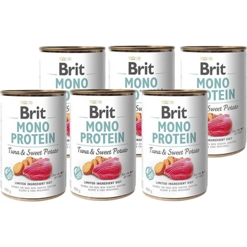 Brit mono protein туна и сладки картофи 6x400г