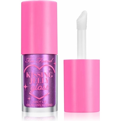 Too Faced Kissing Jelly Lip Oil Gloss olejový lesk na pery pre intenzívnu hydratáciu Birthday Kiss 4,5 ml