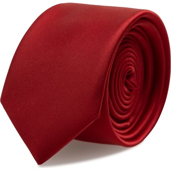 Brinkleys Kravata XL s kapesníčkem vínová B46-3-SET3