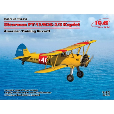 ICM Stearman PT 13/N2S 2/5 Kaydet 1:32