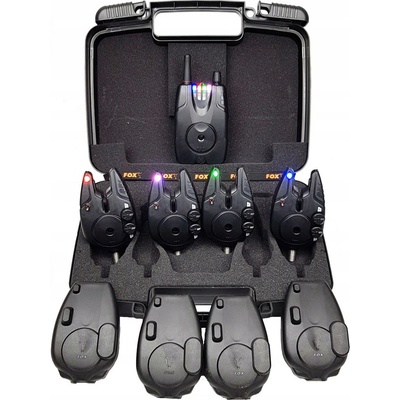 Fox Micron MX Sada Signalizátorů záběrů s příposlechem 4 pruty Černá