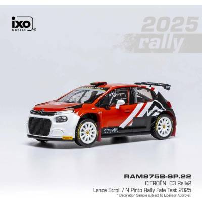 IXO Citroen C3 Rally2 Rally Fafe Test 2025 Stroll Pinto 1:43