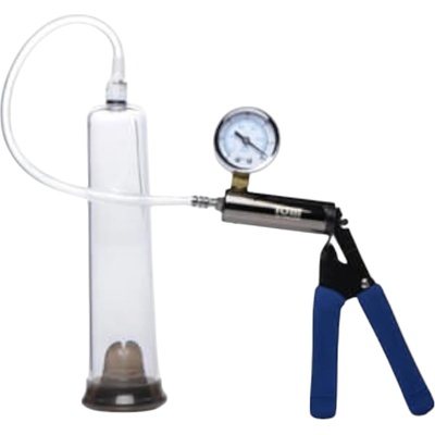 Tom of Finland Tom Heavy Duty - пенис помпа с метална ръкохватка (прозрачна)