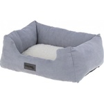 Kerbl Pet Zoe - Плюшеното легло (Джинсово) за кучета и котки, сиво - бяло, 47 х 37 х 17 (височина) см, Германия - 86355