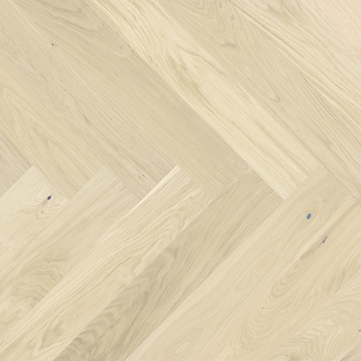 Barlinek Pure classico Herringbone 130 Dub bianco 1WC000021 0,61 m²