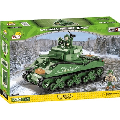 Cobi 2550 World War II Americký ťažký tank Sherman M4A3E2 JUMBO