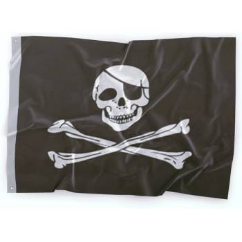 WARAGOD pirátska vlajka Jolly Roger 150x90 cm