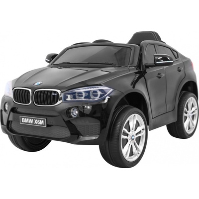 Joko Elektrické autíčko BMW X6M lakované penové kolesá kožené sedadlo USB čierna