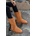 Moda Trend Дамски ботуши с каракул - Таба #362011 (362011_Кафяво)