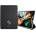 GUESS 4G Folio Cover - дизайнерски кожен кейс и поставка за iPad Pro 12.9 M1 (2021) (сив)