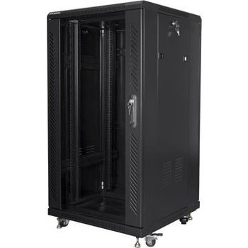 Lanberg rack cabinet 19" free-standing 22U-600x600 (flat pack) black (FF01-6622-12B)