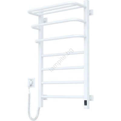 Navin Електрически сушилник за кърпи с термостат FORTIS 155W 80x48 cm бял ляв (NV0013)