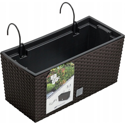 Prosperplast Květináč 40 x 18,5 x 19,5 cm plast béžový